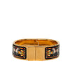 Hermès Wide Enamel Equestrian Loquet Bracelet GM Secondhand