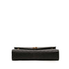 Saint Laurent Large Chevron Grain de Poudre Monogram Envelope Bag Secondhand