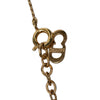 Dior Gold Plated CD Logo Pendant Necklace Secondhand