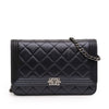Chanel Quilted Lambskin Boy Wallet On Chain Secondhand