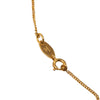 Chanel CC Gold Plated Textured Pendant Necklace Secondhand
