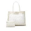 Fendi Coated Canvas Trimmed Zucca Mesh Tote Secondhand