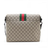 Gucci GG Supreme Web Flap Messenger Bag Secondhand