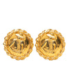 Chanel Gold Plated Mademoiselle Clip on Earrings Secondhand