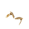 Chanel CC Gold Plated Woven Round Clip On Earrings Secondhand