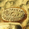 Chanel CC Gold Plated Square Clip On Earrings Secondhand