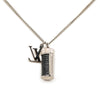 Louis Vuitton Brass Monogram Eclipse Charms Necklace Secondhand