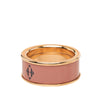 Hermès Medium Gold Plated Enamel H Diamant Uni Ring Secondhand