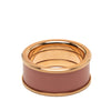 Hermès Medium Gold Plated Enamel H Diamant Uni Ring Secondhand