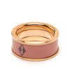 Hermès Medium Gold Plated Enamel H Diamant Uni Ring Secondhand
