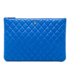 Chanel Large Quilted Lambskin O Case Clutch Secondhand