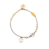 Louis Vuitton Gold Plated and Silver Plated Logomania Bracelet Secondhand