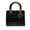 Secondhand Dior Medium Patent Cannage Lady Dior