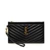 Saint Laurent Large Grain De Poudre Matelasse Cassandre Zip Pouch Secondhand