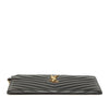 Saint Laurent Large Grain De Poudre Matelasse Cassandre Zip Pouch Secondhand