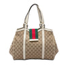 Gucci GG Canvas Web New Ladies Tote Secondhand