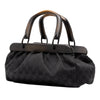 Gucci GG Canvas Wood Frame Handbag Secondhand