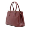 Prada Medium Saffiano Lux Galleria Double Zip Satchel Secondhand