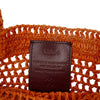 Secondhand Chloé Small Raffia Embroidered Logo Summer Banana Tote