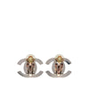 Chanel CC Brass Turn Lock Clip On Earrings Secondhand