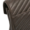 Saint Laurent Large Chevron Sheepskin Monogram College Bag Secondhand