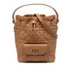 Dior Small Lambskin Macrocannage Caro Bucket Bag Secondhand