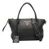 Prada Vitello Daino Zip Top Satchel Secondhand