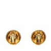 Chanel CC Quilted Gold Plated Clip On Earrings Secondhand