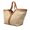 Saint Laurent Leather Trimmed Canvas Y Tote Secondhand