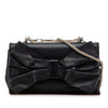 Secondhand Valentino Leather Bow Flap Clutch On Chain
