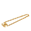 Chanel CC Gold Plated and Strass Pendant Necklace Secondhand