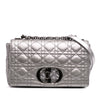 Secondhand Dior Medium Metallic Calfskin Cannage Supple Caro Bag