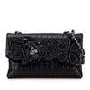 Chanel Choco Bar Calfskin Camellia No. 5 CC Shoulder Bag Secondhand