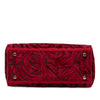 Dior Medium Embroidered Velvet Roses Lady D Lite Secondhand