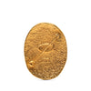 Secondhand Chanel CC Gold Plated Crown Oval Brooch
