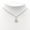 Chanel Silver Plated CC Christmas Tree Pendant Necklace Secondhand