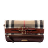Burberry House Check Canvas and Leather Adeline Fold Over Wristlet Clutch Secondhand