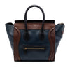 Celine Mini Tricolor Leather Luggage Tote Secondhand