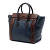 Celine Mini Tricolor Leather Luggage Tote Secondhand