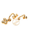 Louis Vuitton Gold Plated Blooming Push Back Earrings Secondhand