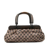 Gucci GG Canvas Wood Frame Handbag Secondhand