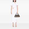 Gucci GG Canvas Wood Frame Handbag Secondhand
