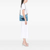 Stella McCartney Embroidered Leather Logo Straw Convertible Tote Secondhand