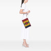 Gucci Baiadera Canvas Striped Clutch Secondhand