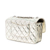 Chanel Small Metallic Crackled Calfskin Clams Pocket Flap Secondhand