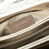Chanel Small Metallic Crackled Calfskin Clams Pocket Flap Secondhand