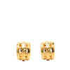 Chanel CC Gold Plated Hoop Clip on Earrings Secondhand