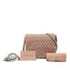 Miu Miu Matelasse Nappa Crystal Chain Satchel Secondhand
