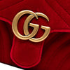 Gucci Small GG Marmont Matelasse Velvet Shoulder Bag Secondhand