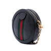 Secondhand Gucci Mini Calfskin Web Ophidia Round Crossbody